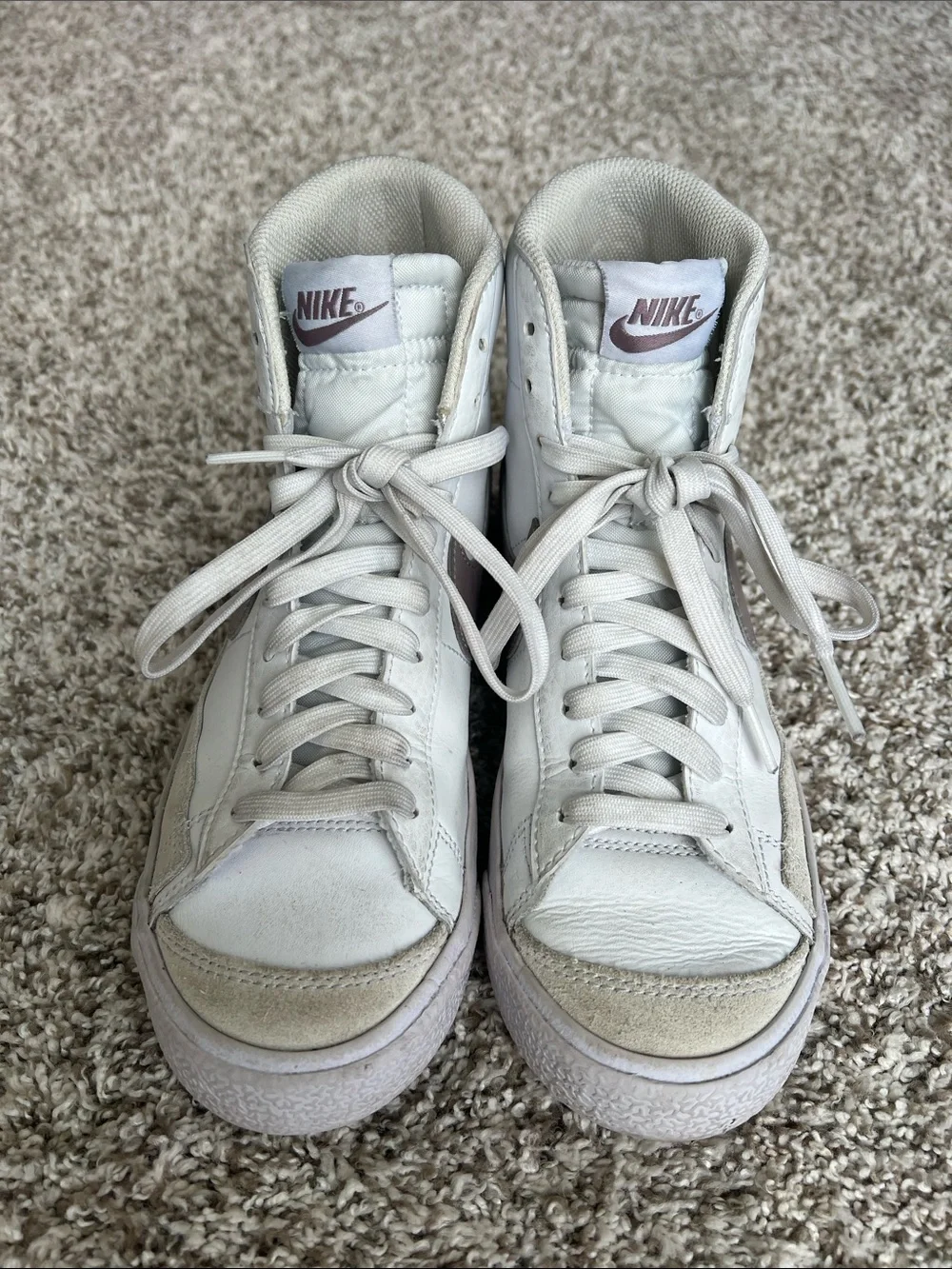 Nike Kids Blazer Mid '77 GS In 'White Light Violet Ore' Size 6